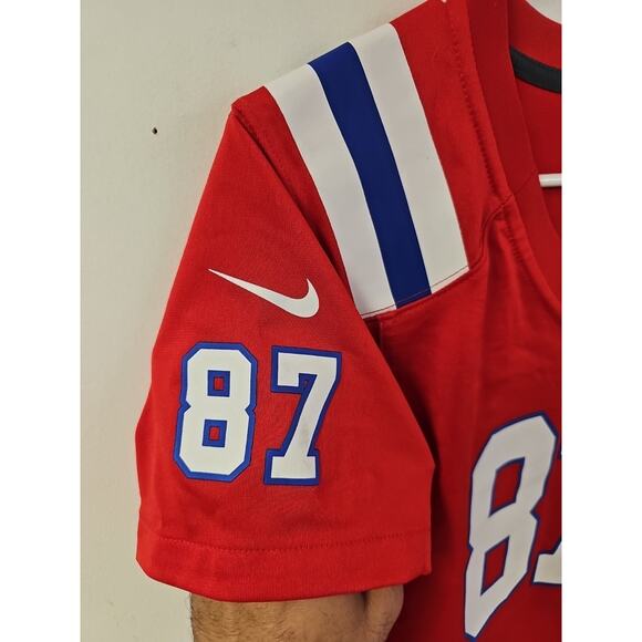 Nike NFL On Field Womens M Jersey New England Patriots #87 Rob Gronkowski SB LII - Picture 7 of 9